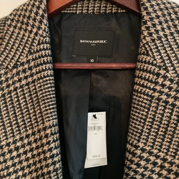 NWT Wool Blazer - Banana Republic - Sz 10 - Picture 2 of 4